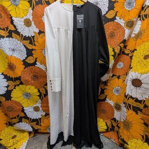 Lively Ghosts Black & White Dead of Night Dress 4X Bride of Frankenstein Goth